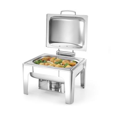 Chafing GN 1/2 saténový vzhled, HENDI, Profi Line, 4L, 365x370x(H)280mm | 470268